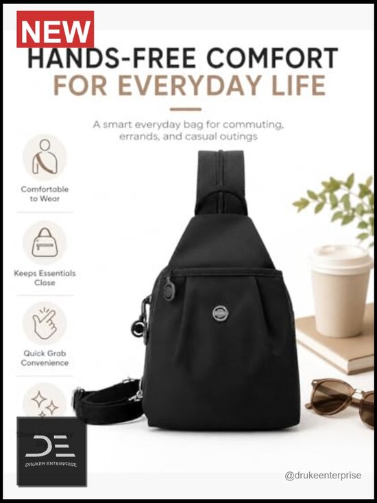Water-Resistant Sling Backpack Travel Work Gym Students Daily main image 6